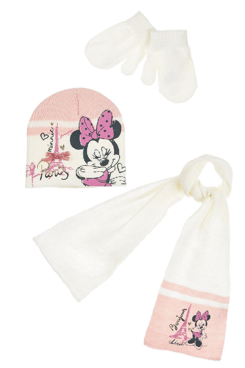 Disney Baby Minnie Mouse Hat Scarf & Gloves Set