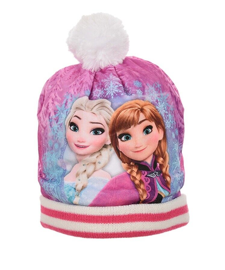 Disney Frozen Elsa & Anna Beanie Bobble Hat