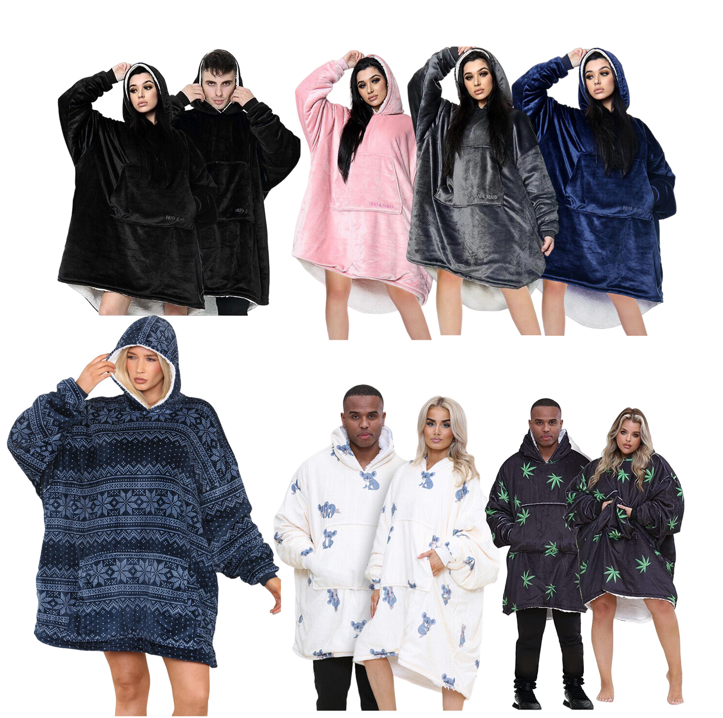 Oversized Hug & Snug Blanket Hoodies UK Stock