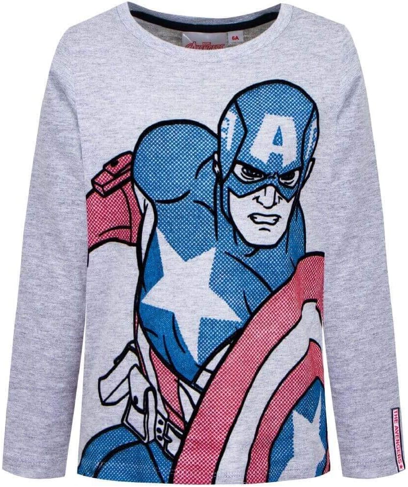 Marvel Avengers Captain America Black Panther Long Sleeve T-Shirt