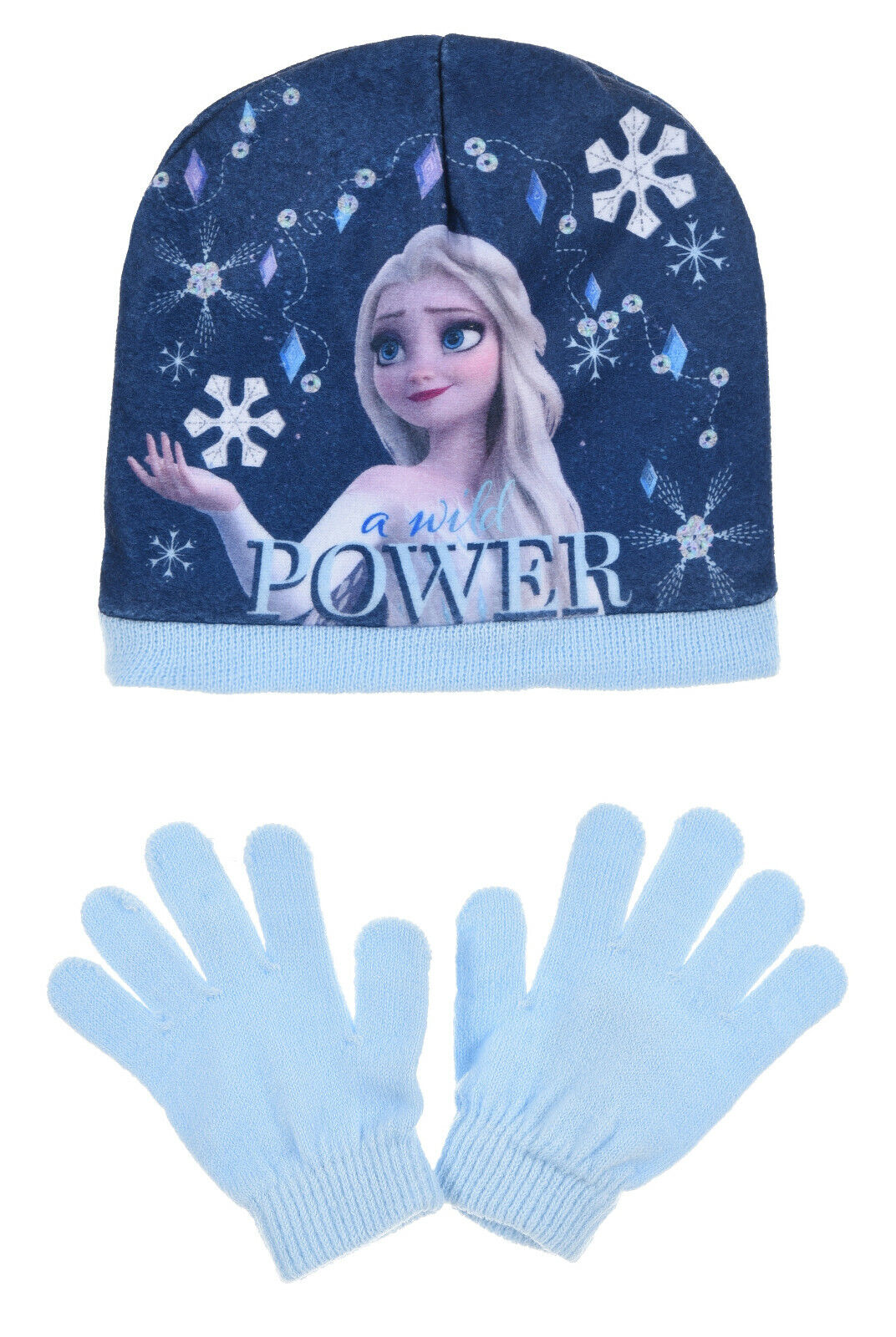 Disney Frozen Elsa Beanie Hat & Glove Set