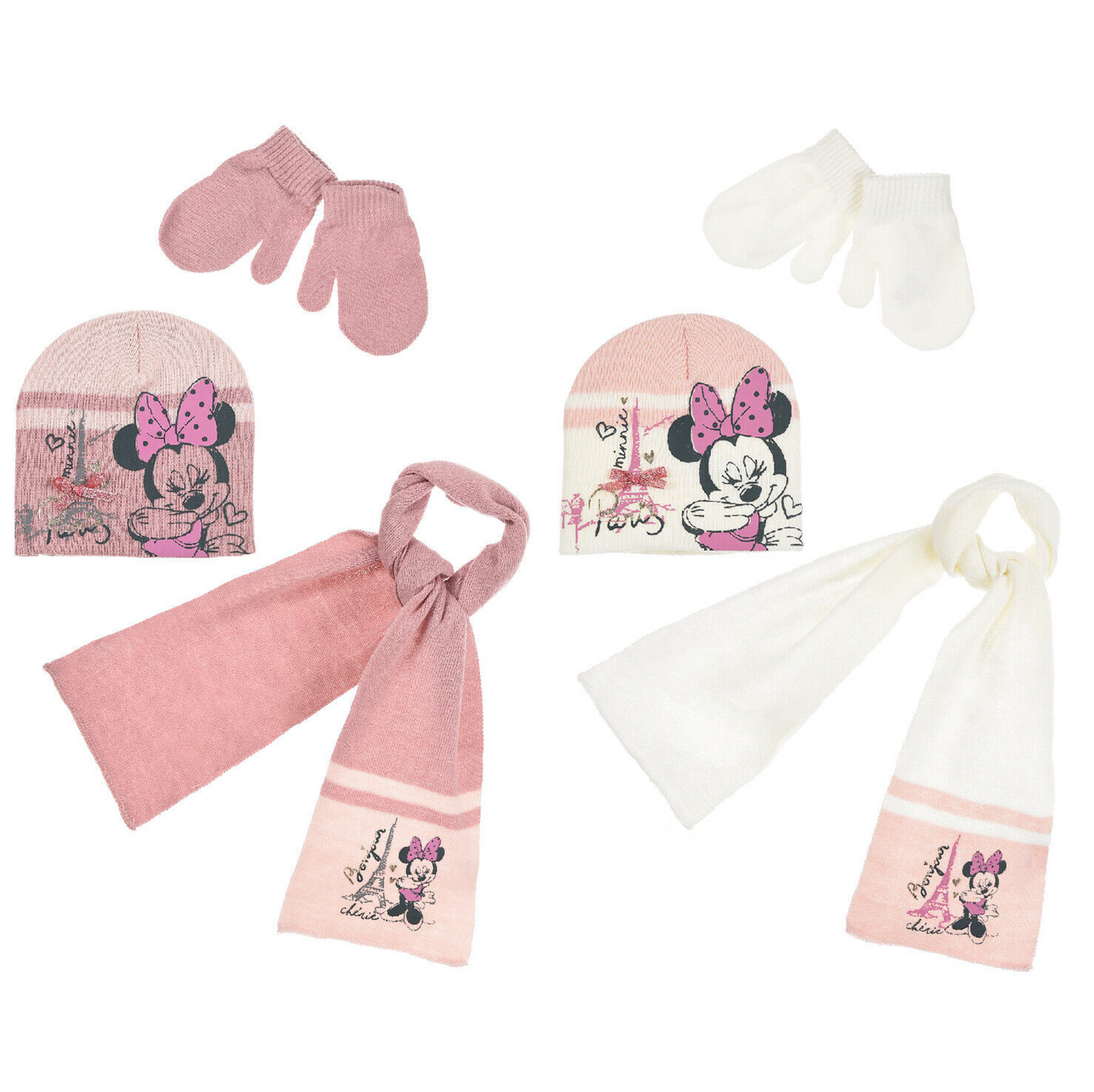 Disney Baby Minnie Mouse Hat Scarf & Gloves Set