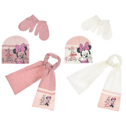 Disney Minnie Mouse Hat Scarf & Gloves Set