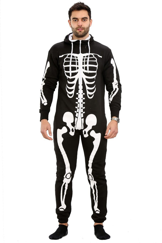 Unisex Adult Skeleton Onesie Jumpsuit