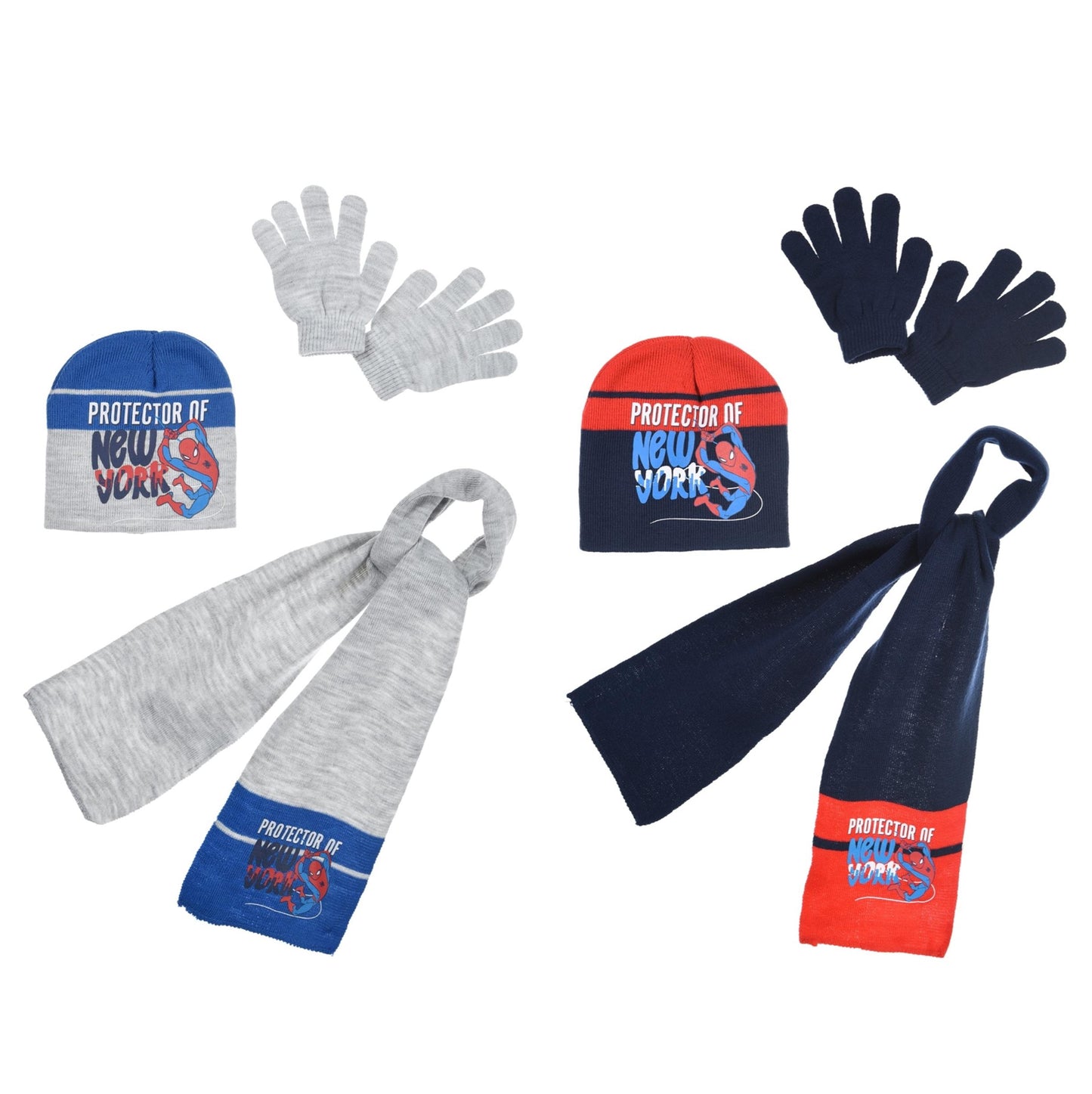 Marvel Spider-Man Hat Scarf and Gloves Set