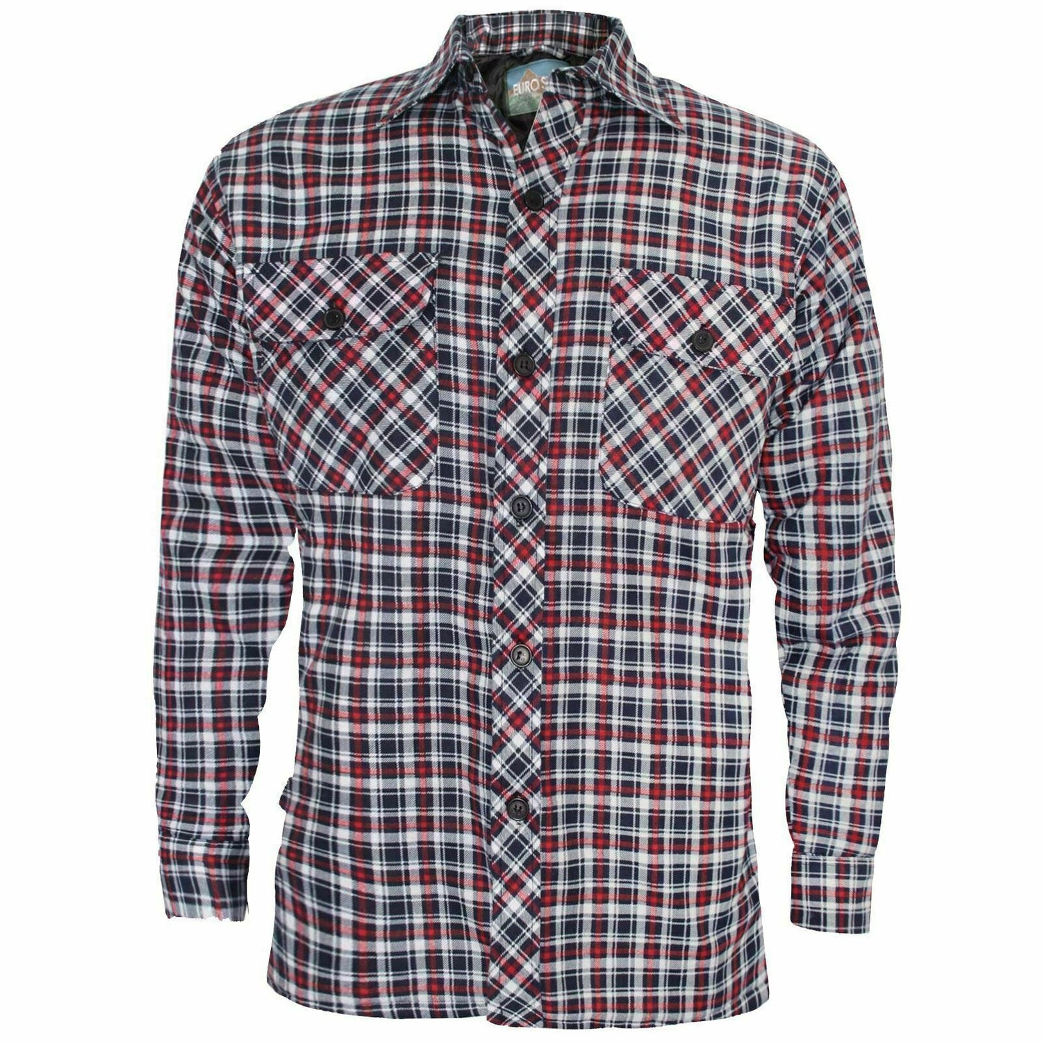 Men's Lumberjack Flannel Shirt In Small Red Check.
