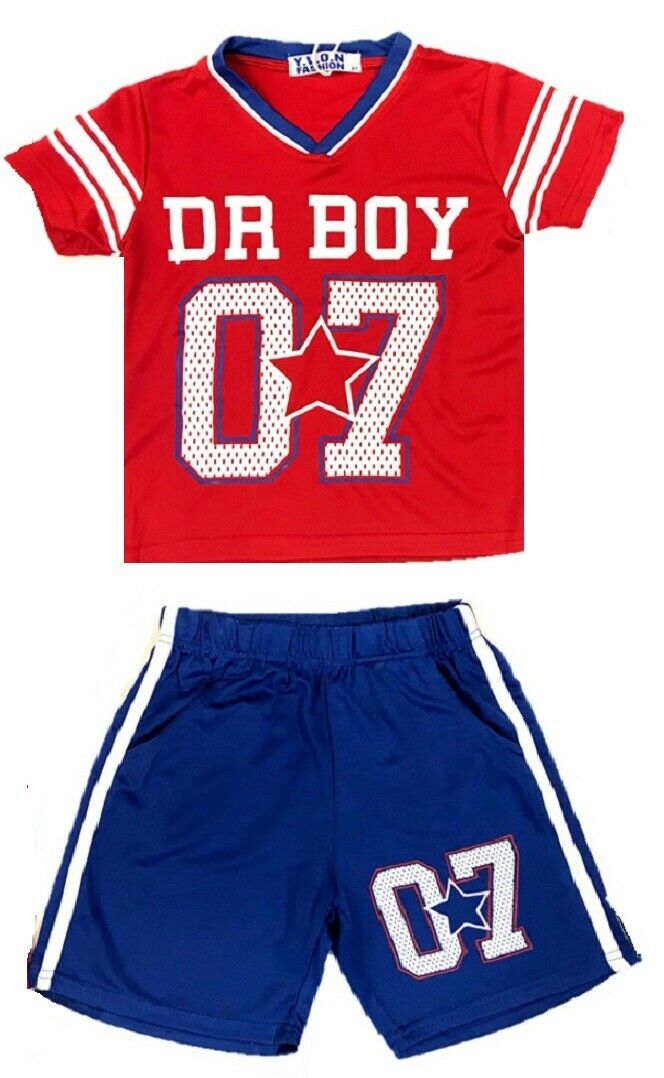 Children's Red & Navy "Dr Boy" Sporting Set.