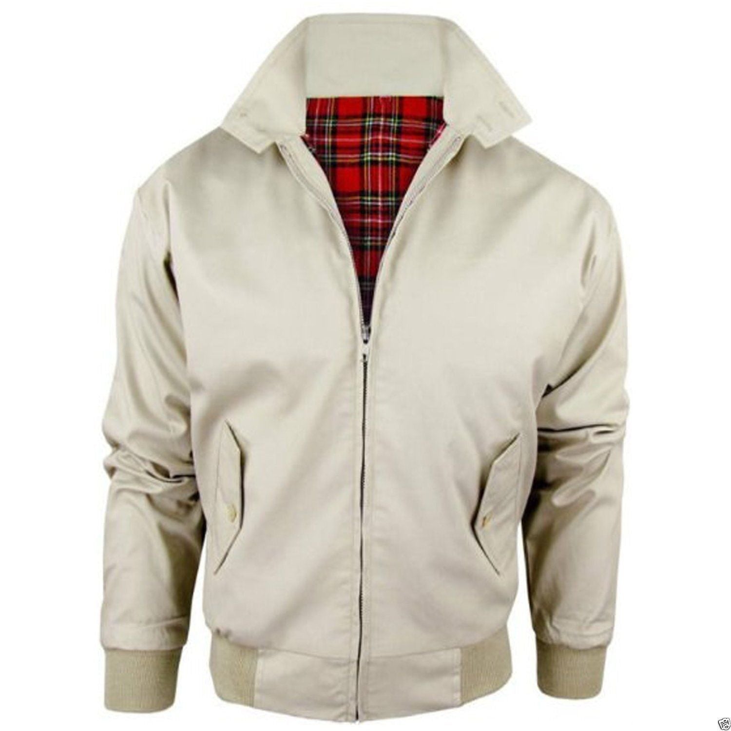 Men's Harrington Vintage Inspired Stone Jacket.