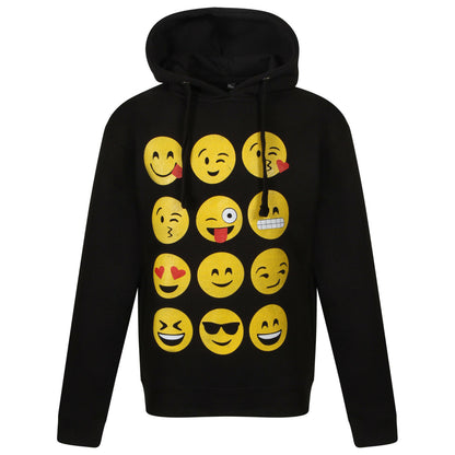 Children's Black Emoji Face Hoody. Age 9-13