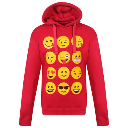Children's Fuchsia Emoji Face Hoody. Age 9-13