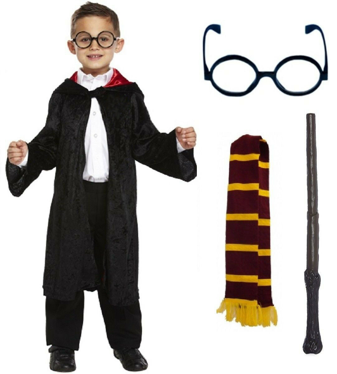 Kids School Uniform Wizard Costume Set