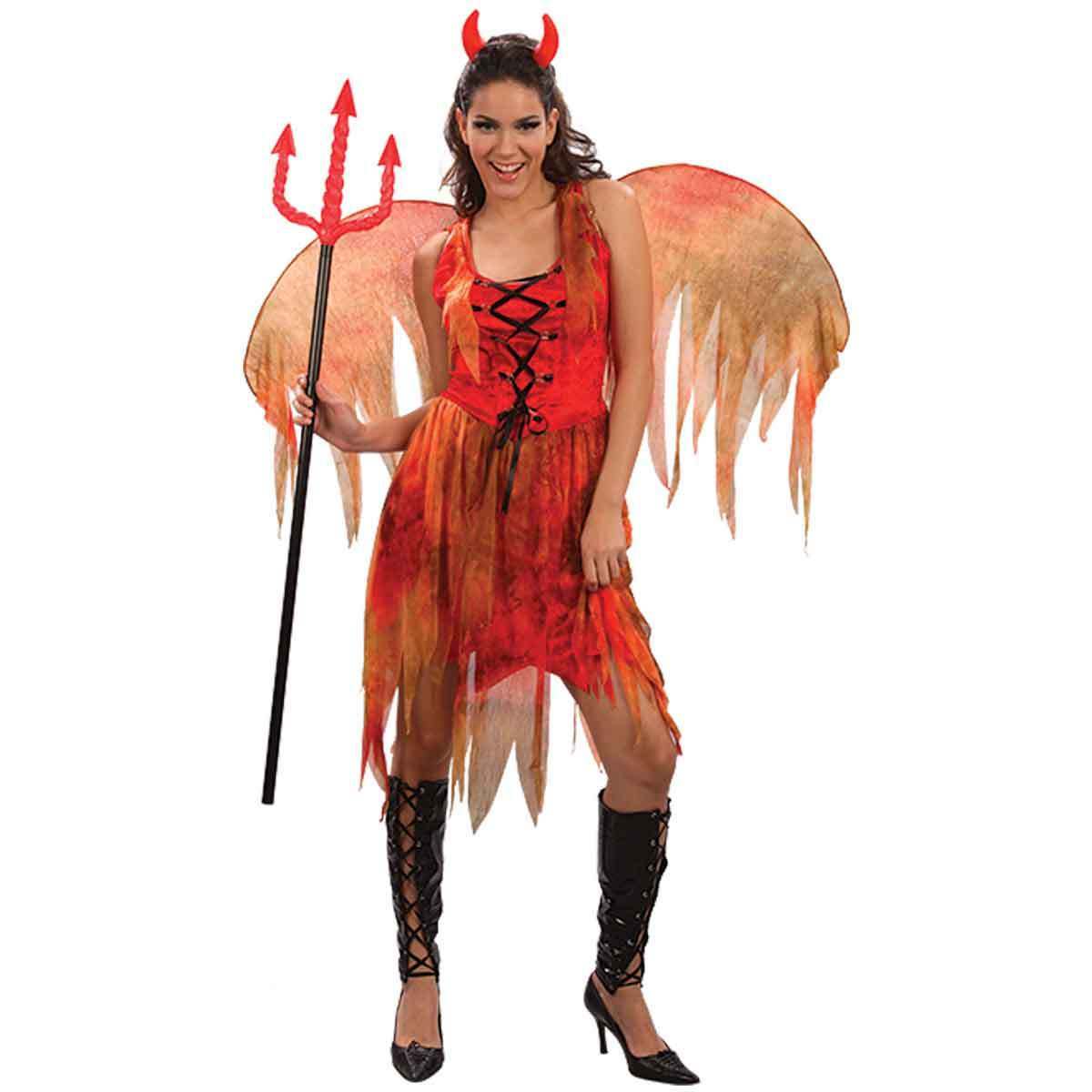 Ladies Devil Halloween Costume.