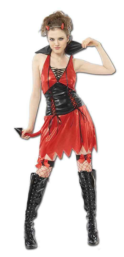 Ladies Hot Devil Halloween Costume.