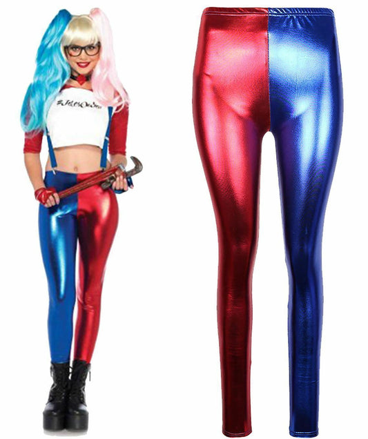 Adult "Harley Quinn" Inspired Leggings. Available In Sizes 8-18.