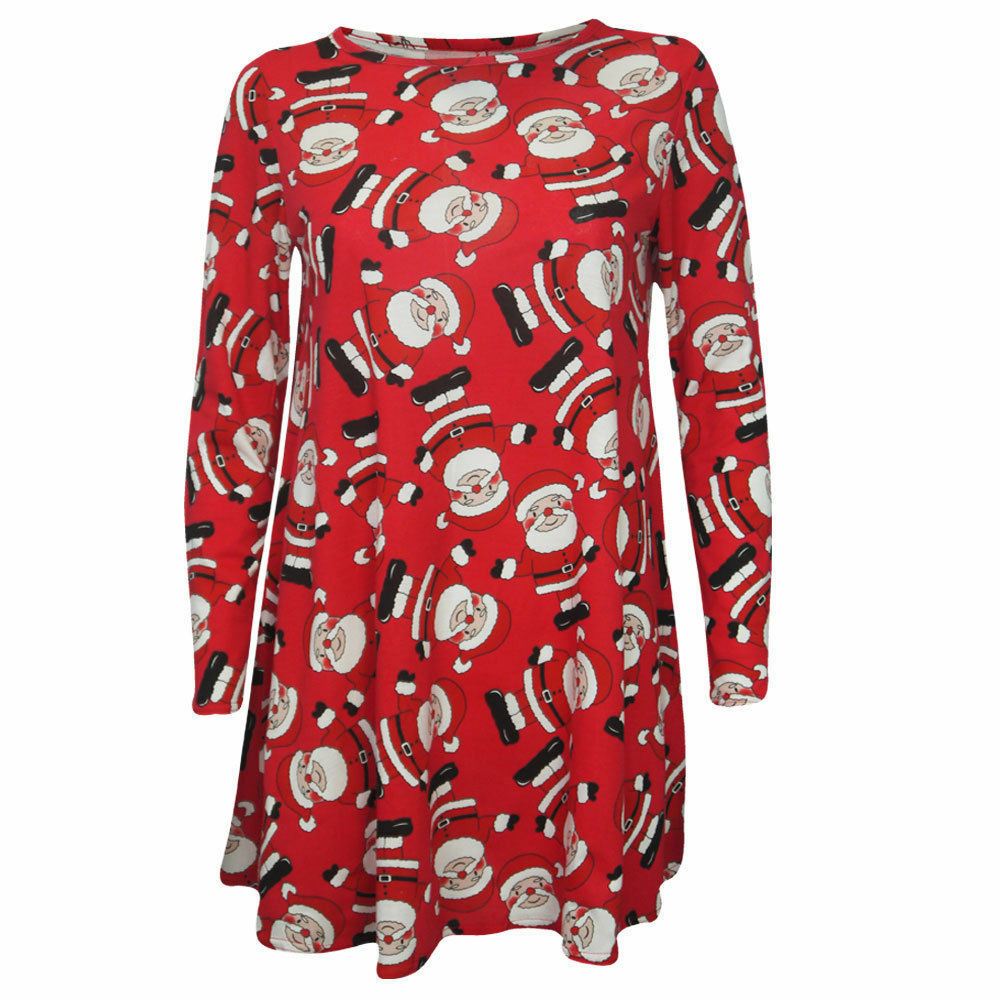 Kids Girls Christmas Swing Dresses