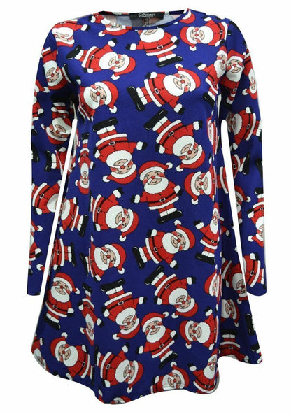 Kids Girls Christmas Swing Dresses