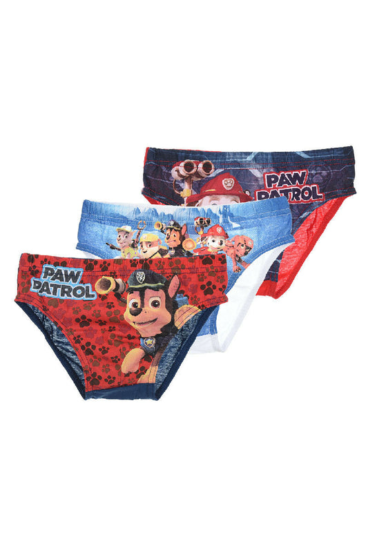Paw Patrol 3 Brief Pack. 3 Different Designs In Each. Age 4-5, 6-8 . Official Merchandise