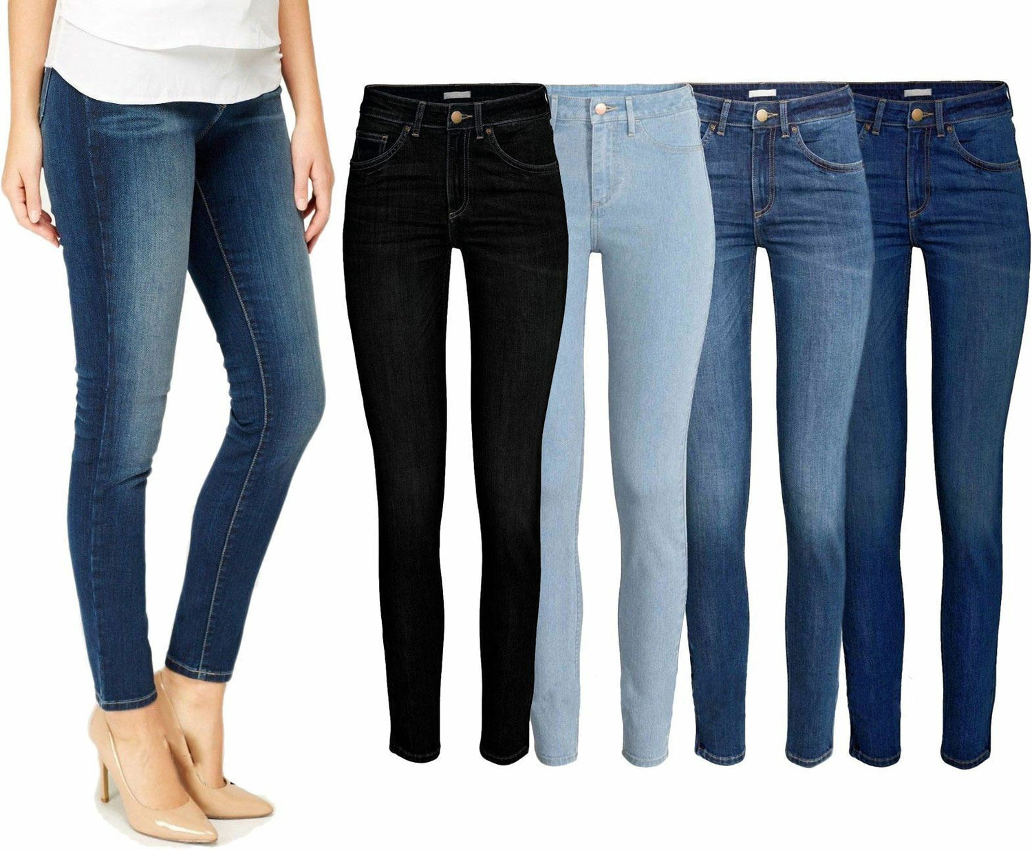 Ladies Skinny Fit Jeans.