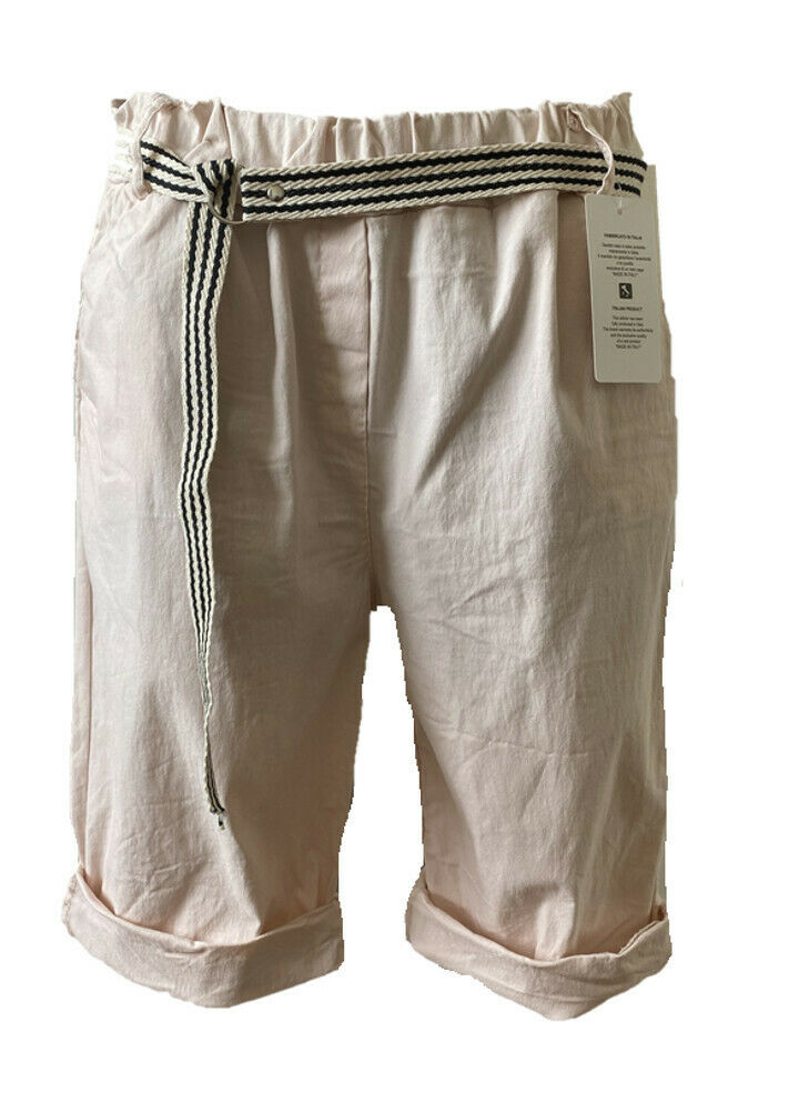 Italian Ladies Pale Pink Shorts.