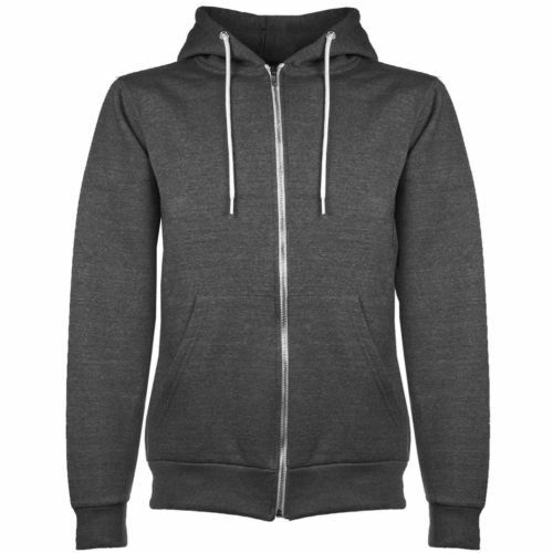 Men's Charcoal Grey "American" Style Hoodie.