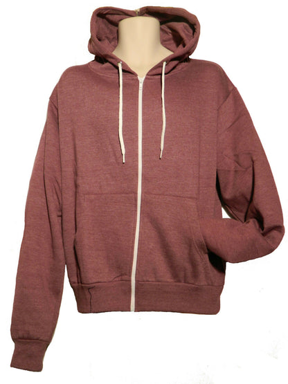 Men's Purple Marl "American" Style Hoodie.