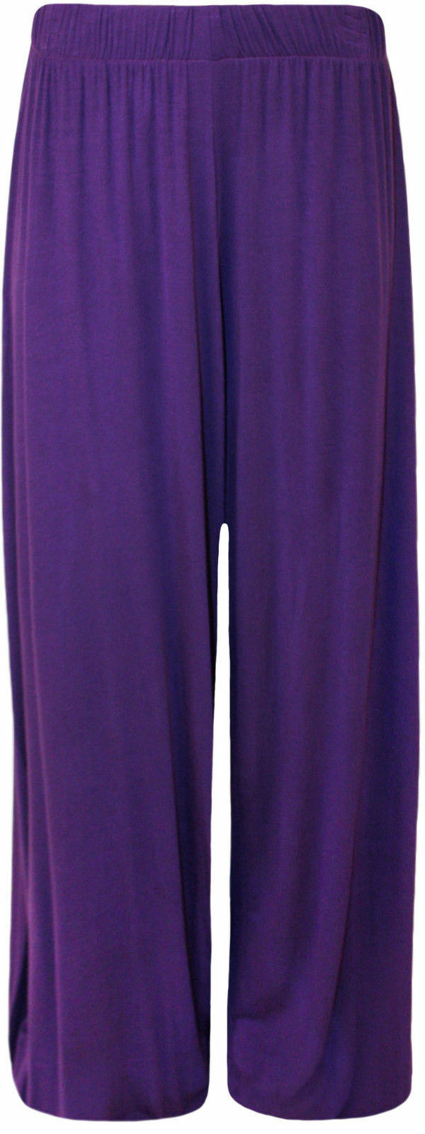 Ladies Wide Leg Purple Palazzo Pants.