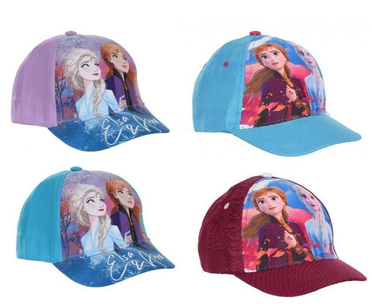 Frozen Anna & Elsa Baseball Caps In Multiple Colours And Designs. Age 2 To 8. These Are Official Merchandise.