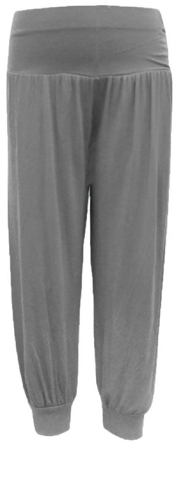 Children's Silver Grey Harem Trousers.Ages 5-13. Perfect As Loungewear Or To Go Over Dance Leggings/ Gymnastic Leotards. They Have An Elasticated Waist And Cuffs For Comfort