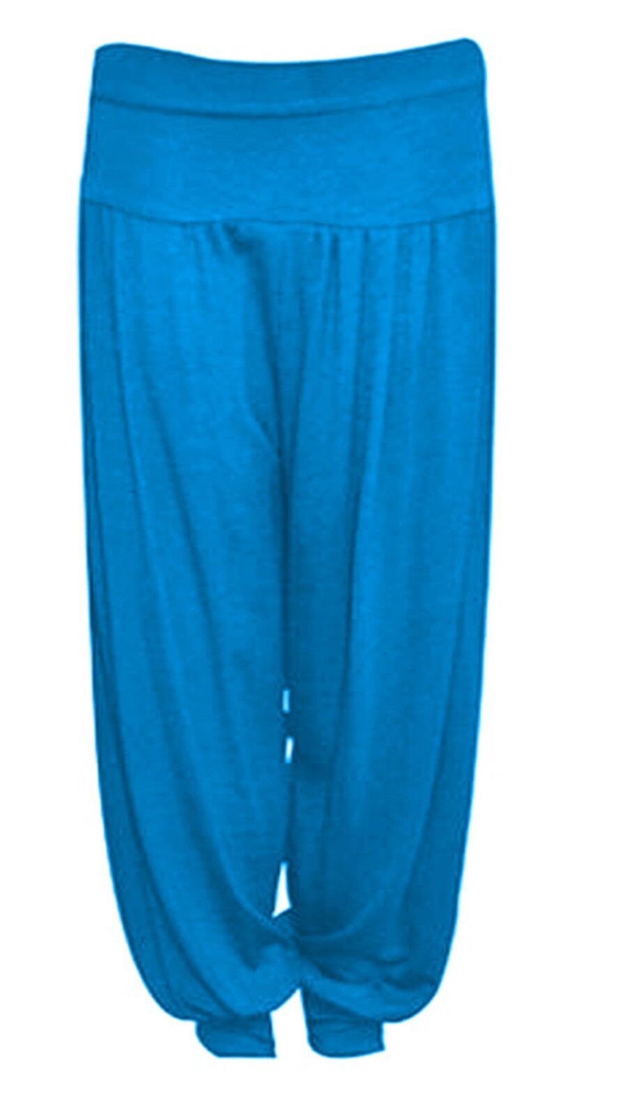 Children;s Turquoise Harem Trousers.Ages 5-13. Perfect As Loungewear Or To Go Over Dance Leggings/ Gymnastic Leotards. They Have An Elasticated Waist And Cuffs For Comfort