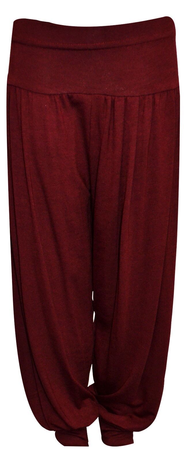 Children's Wine Harem Trousers.Ages 5-13. Perfect As Loungewear Or To Go Over Dance Leggings/ Gymnastic Leotards. They Have An Elasticated Waist And Cuffs For Comfort