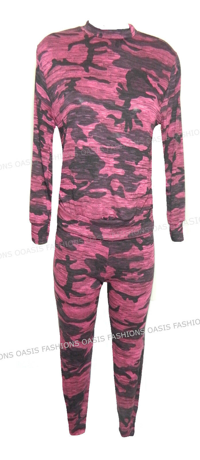 Children's Pink Camo Loungewear Set.