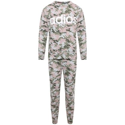 Children's Pale Pink & Camo Adios Loungewear Set.