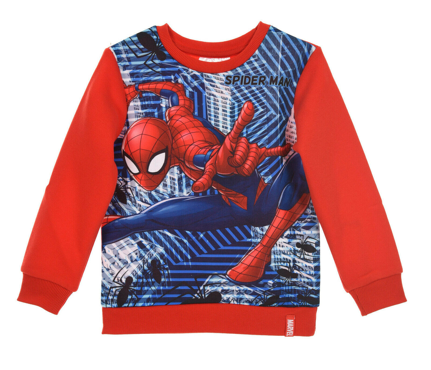 Spiderman Sweat shirt, Perfect For Any Spiderman Lover Red Design, Ages 3 & 8  65% Polyester & 35% Cotton Official Merchandise