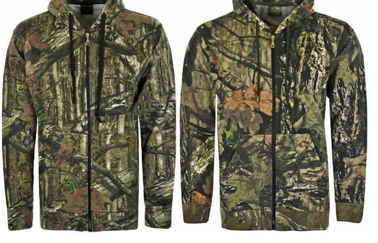 Men's Camouflage Hoodies. Perfect For Fishing Or Activity Days. Sizes 2 X-Large To 5 X-Large Available (Design Might Vary From Photo Shown).