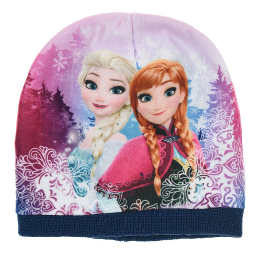 Children's Frozen Purple  Anna & Elsa Beanie Hat. This Is Perfect For The Winter Months. Ages 2 To 8 Available.This Is Official Merchandise.