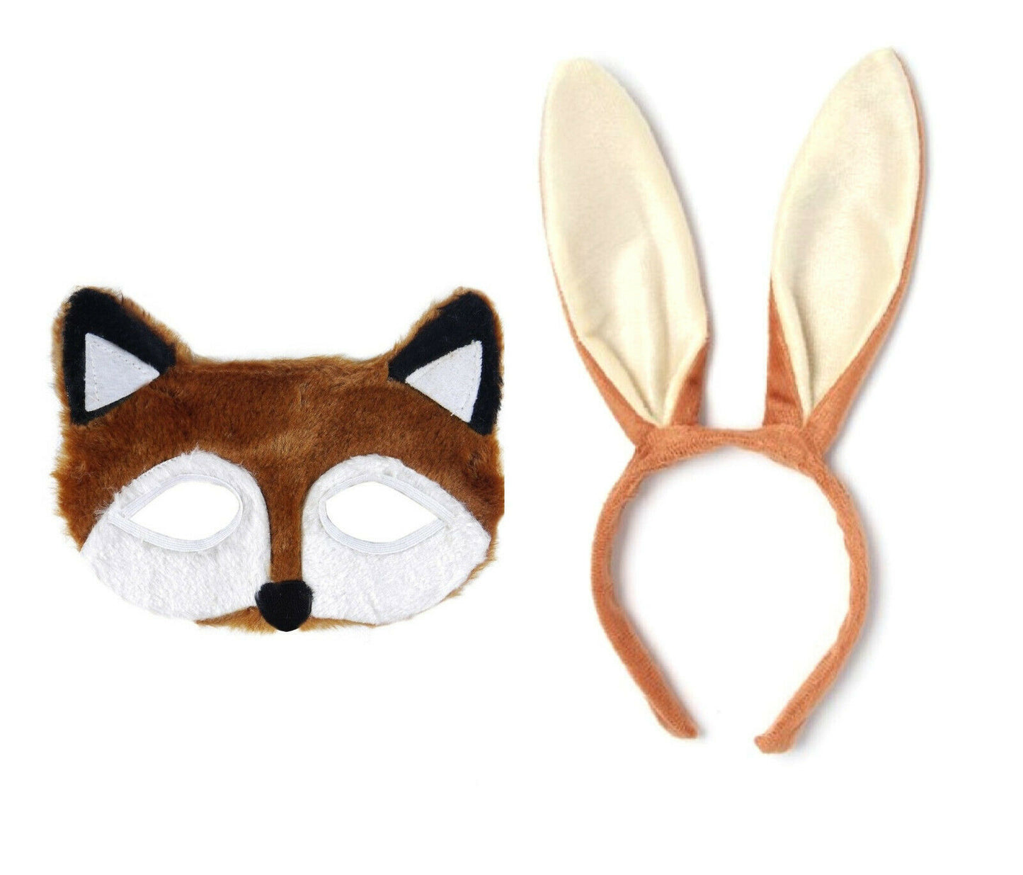 Kids Fantastic Mr. Fox Mask & Bunny Ear Headband