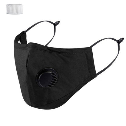 NOT MEDICAL GRADE Black Mask With Filter.