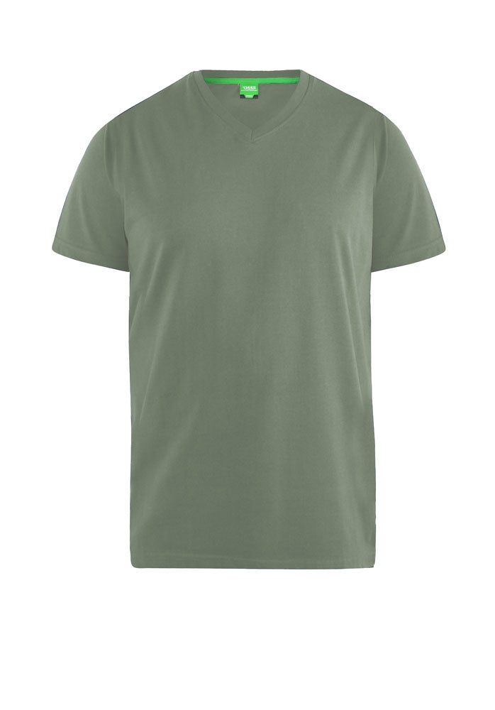 D555 Duke V-Neck Premium Weight Cotton Short Sleeve T-Shirts
