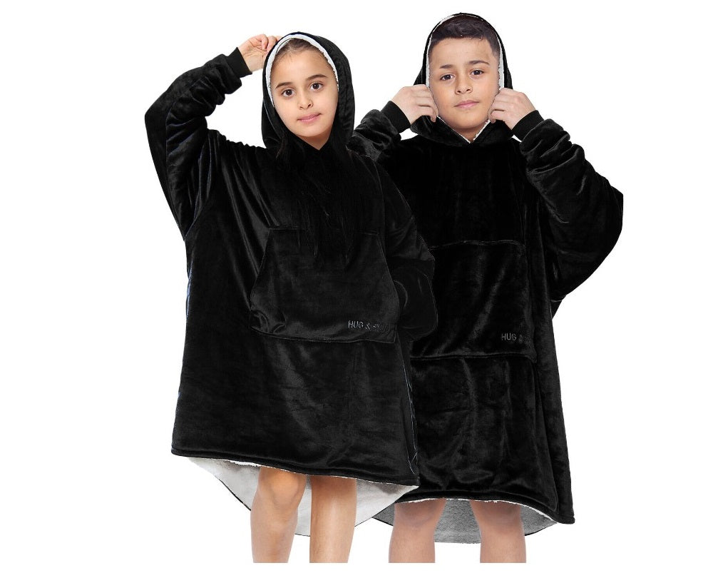 Kids Oversized Hug & Snug Hoodie Soft Blanket Hoodies UK
