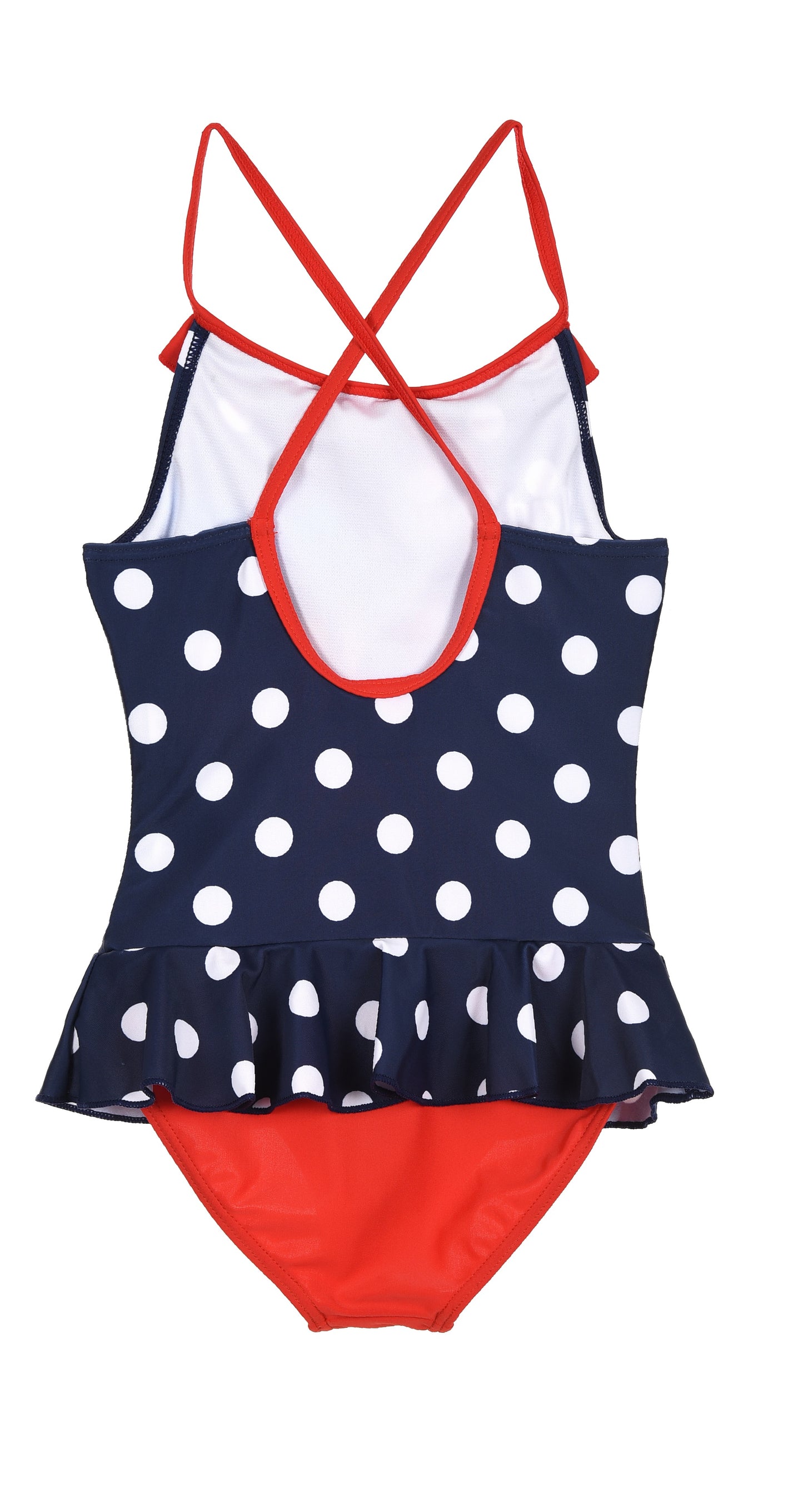 Back Detail Of Navy Blue Miraculous Tales Of Lady Bug & Cat Noir Swimming Costume