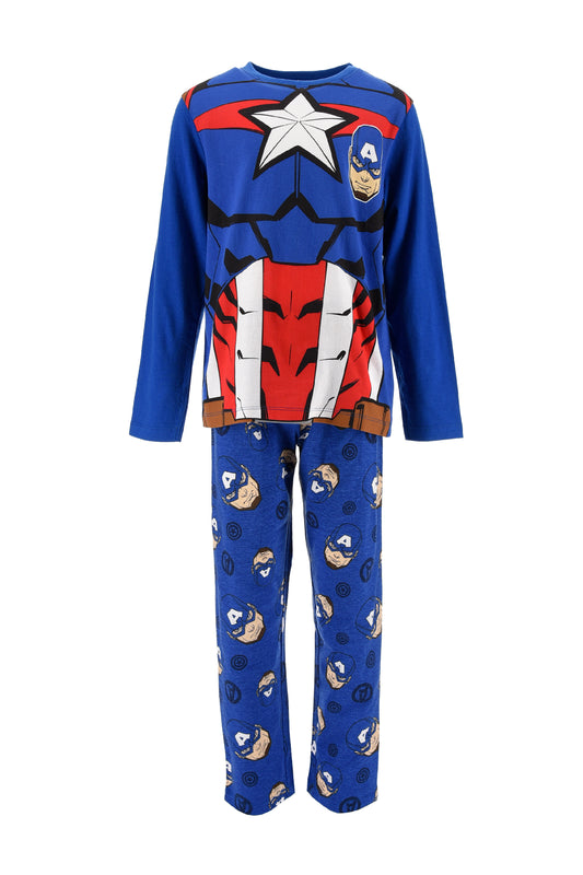 Marvel Avengers Captain America Hulk Long Pyjama Set