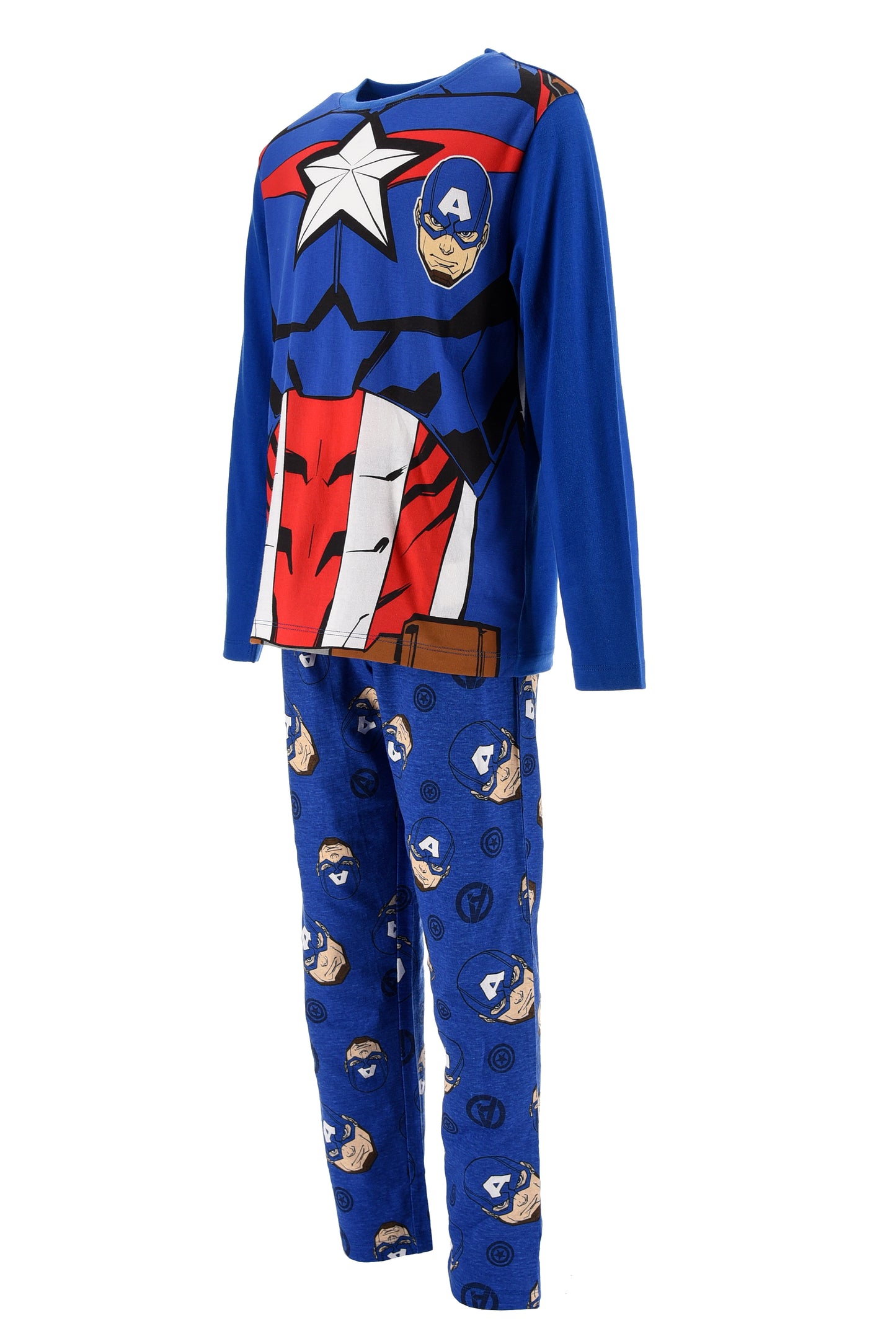 Marvel Avengers Captain America Hulk Long Pyjama Set