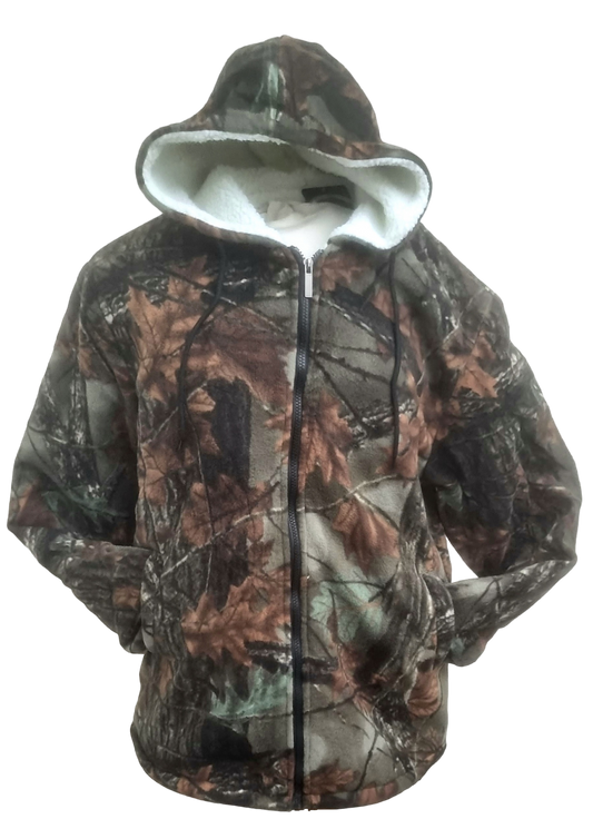Lumberjack Fur Fleece Lined Hooded Jacket