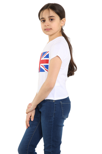 Kids Union Jack Flag Team GB 3/4 Length T-Shirt