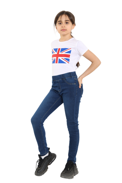 Kids Union Jack Flag Team GB 3/4 Length T-Shirt