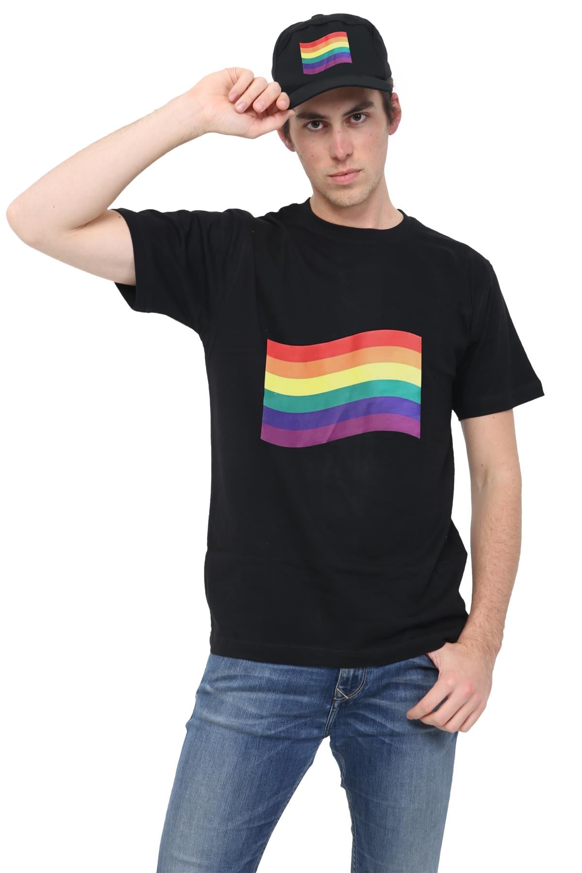 Unisex Rainbow Pride Flag Short Sleeve T-Shirt