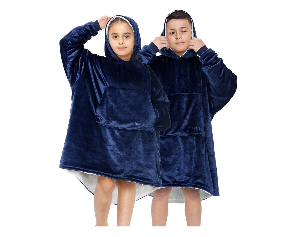 Kids Oversized Hug & Snug Hoodie Soft Blanket Hoodies UK