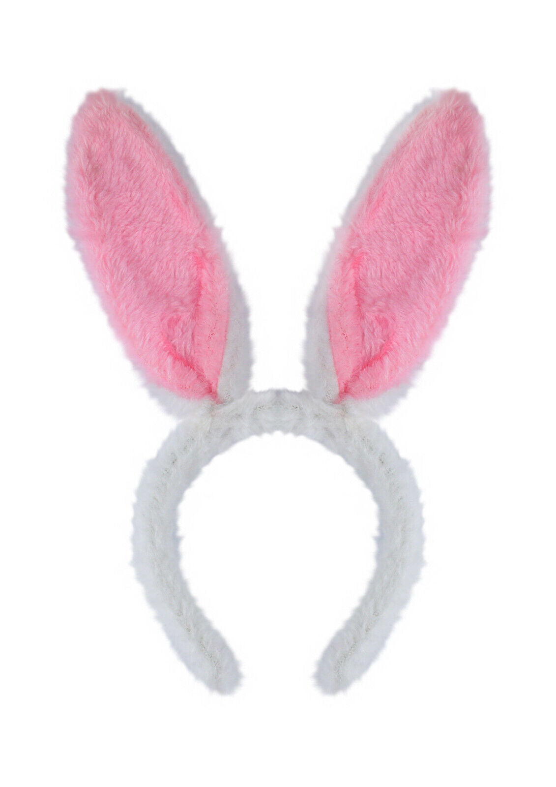 Kids Bunny Ears Blue Pink Headband and White Gloves Costume Sets