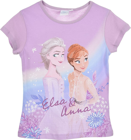 Frozen Elsa & Anna Short Sleeve T-Shirts