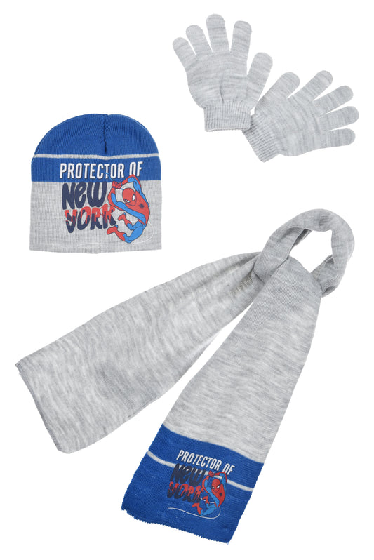 Marvel Spider-Man Hat Scarf and Gloves Set